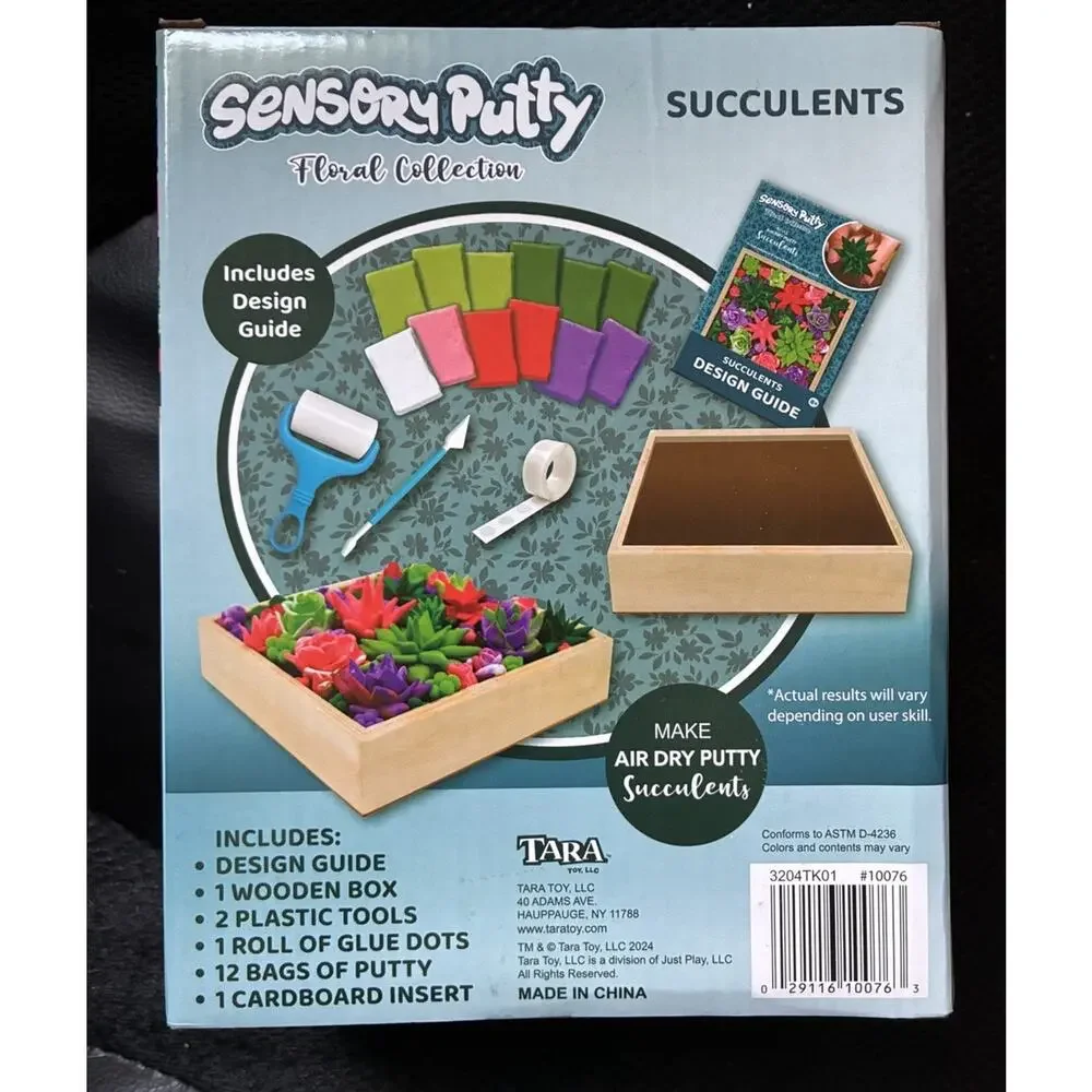 Sensory Putty Floral Collection Succulents Air Dry Putty Craft Kit